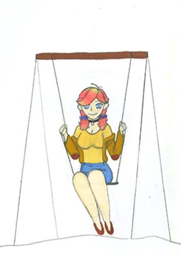 Ana on a Swing